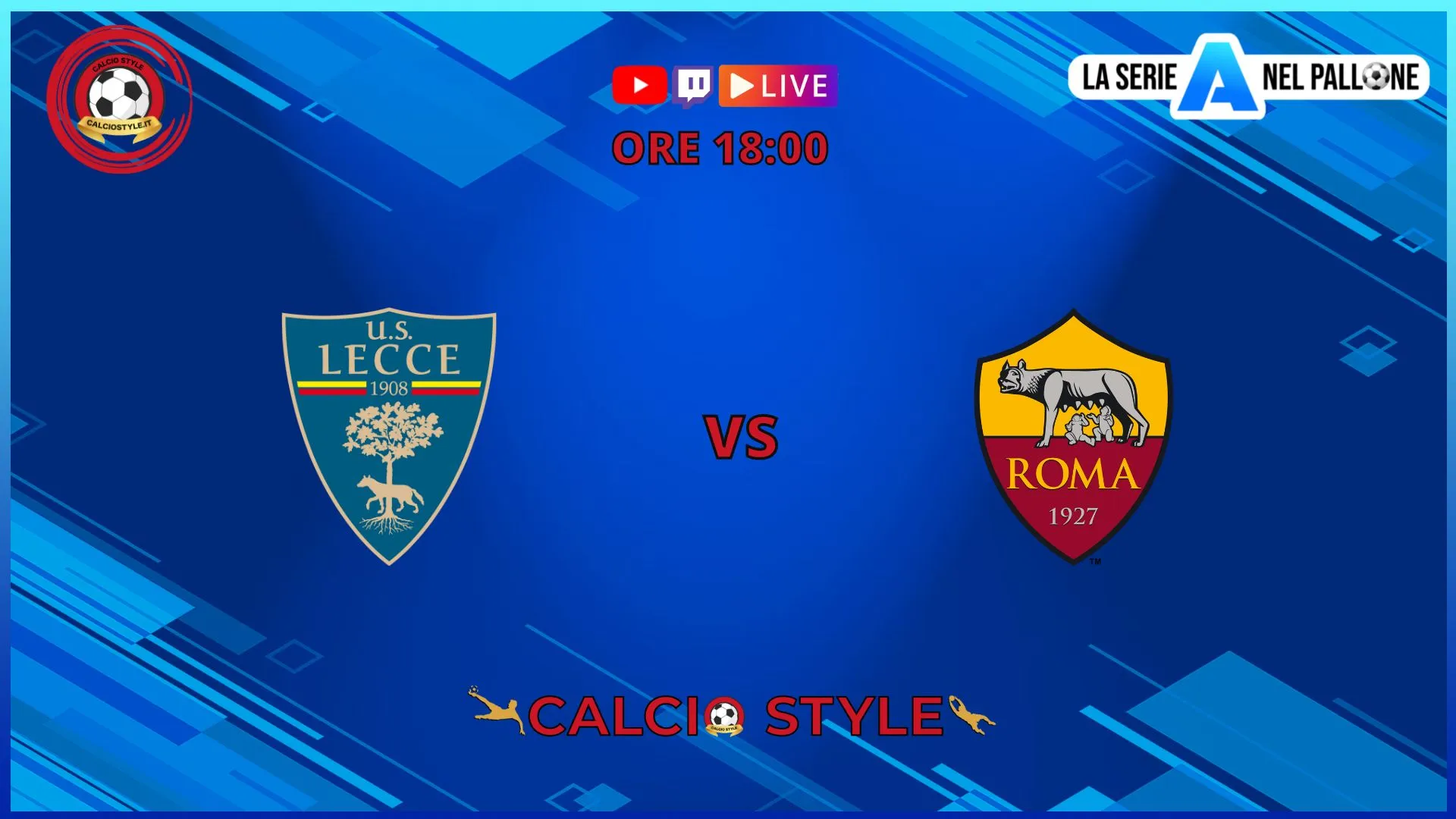 Lecce-Roma, le formazioni ufficiali dal Via del Mare