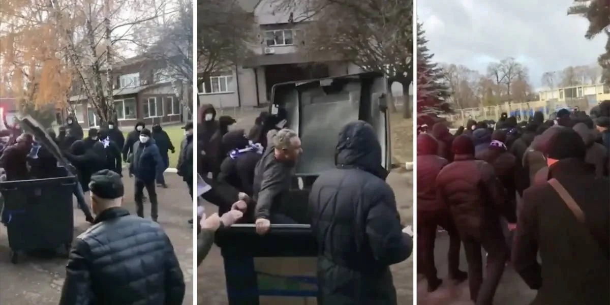 Ucraina, il dg “differenziato”: i tifosi del Desna Černihiv in sede per “rottamare” il dirigente che vuole cambiare stadio…