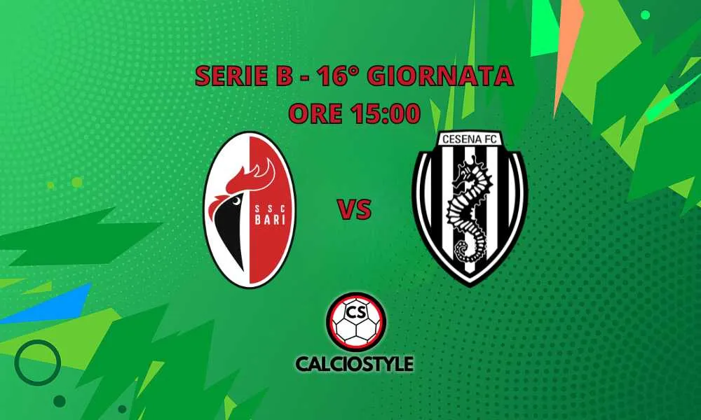 Bari-Cesena, le probabili formazioni e dove vederla