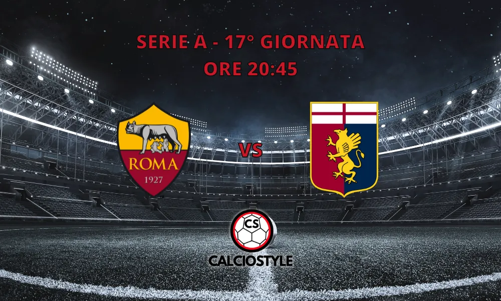 Roma-Genoa, le formazioni ufficiali