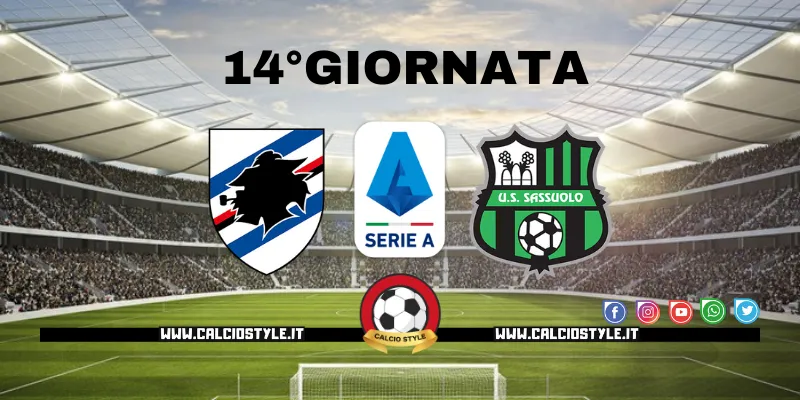 Sampdoria-Sassuolo: probabili formazioni e dove vederla
