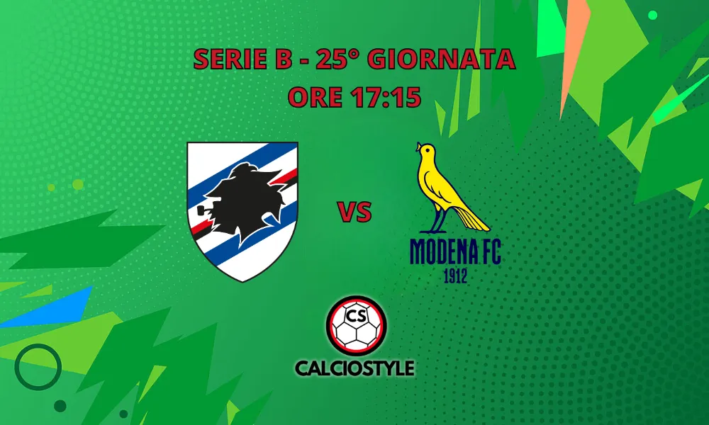 Sampdoria-Modena, le probabili formazioni e dove vederla