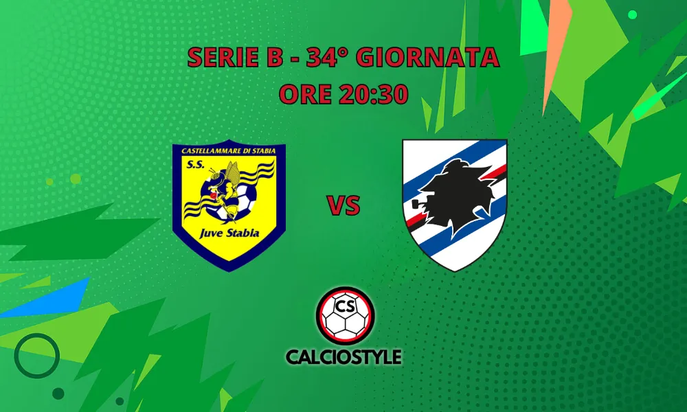 Juve Stabia-Sampdoria: probabili formazioni e dove vederla