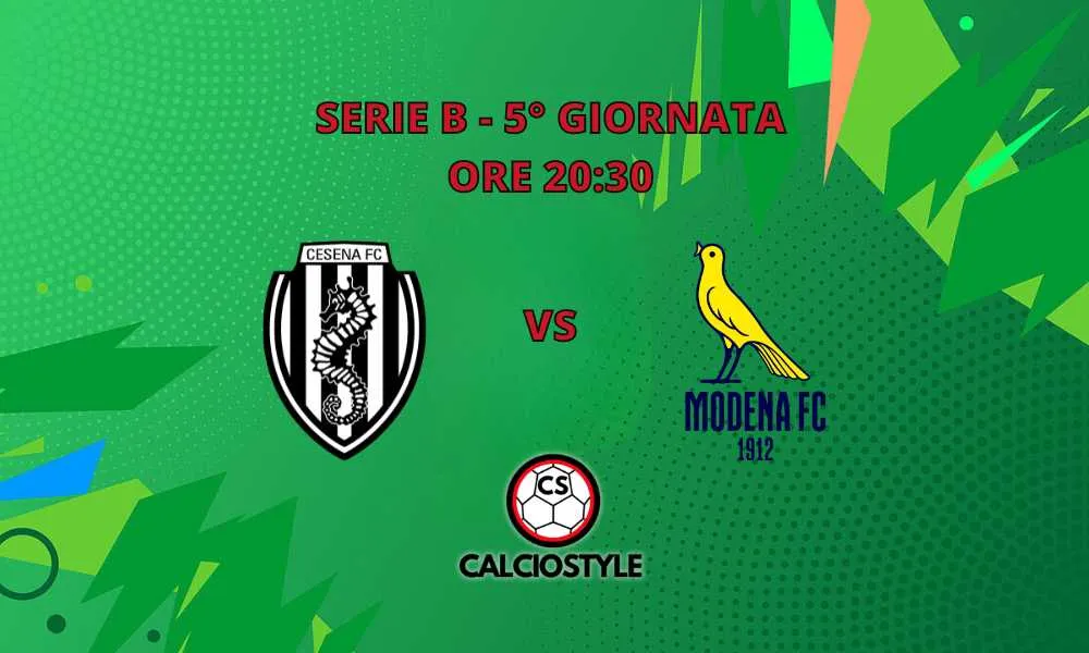 Cesena - Modena: probabili formazioni e dove vederla