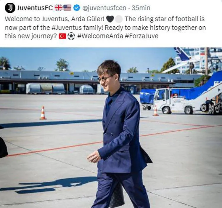 Juventus, il tweet dell'account hackerato