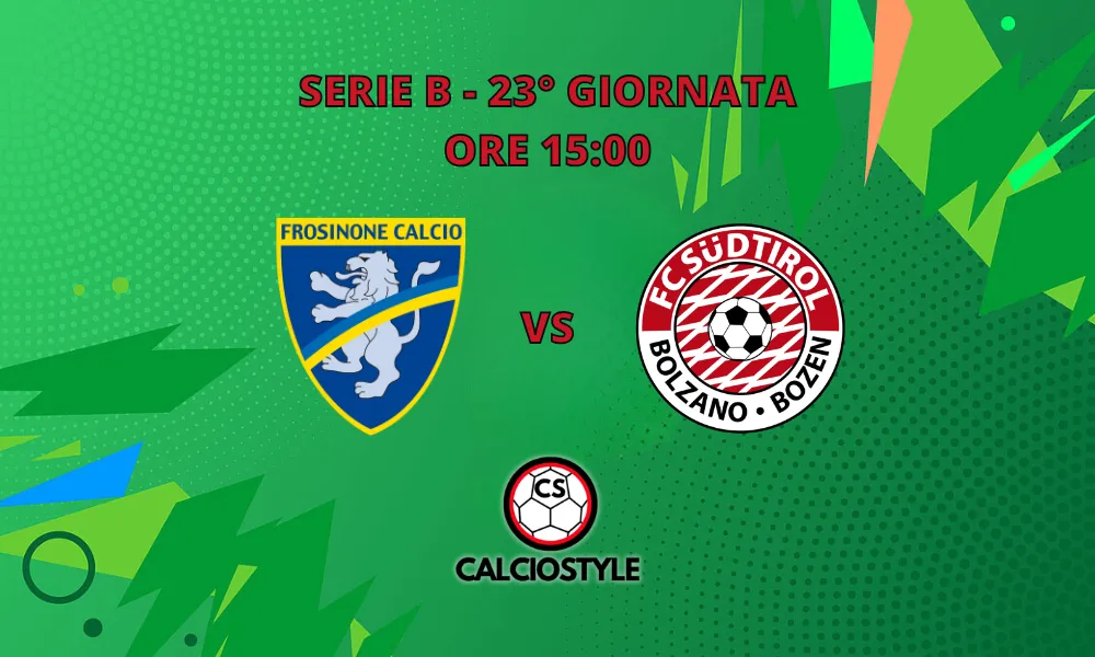 Frosinone-Sudtirol, probabili formazioni e dove vederla